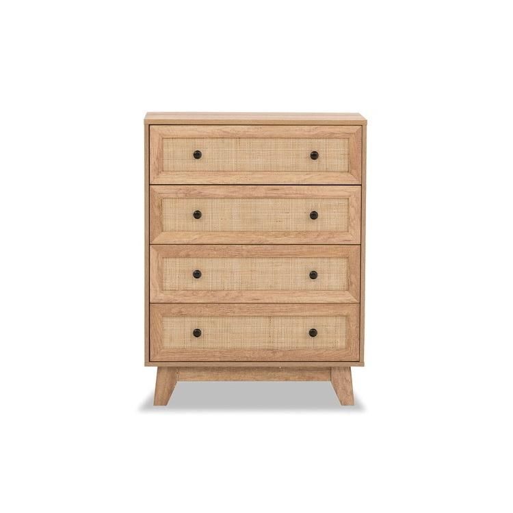 Modern Wood Chest with Drawers