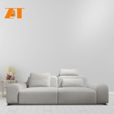 Small Fabric Light Grey Leisure Sofa Set Designs for Home Living Room Furniture