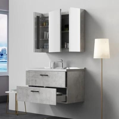 Bathroom Complete Recessed Shower Wooden Vanity Base Cabinets MDF with Washing Basin