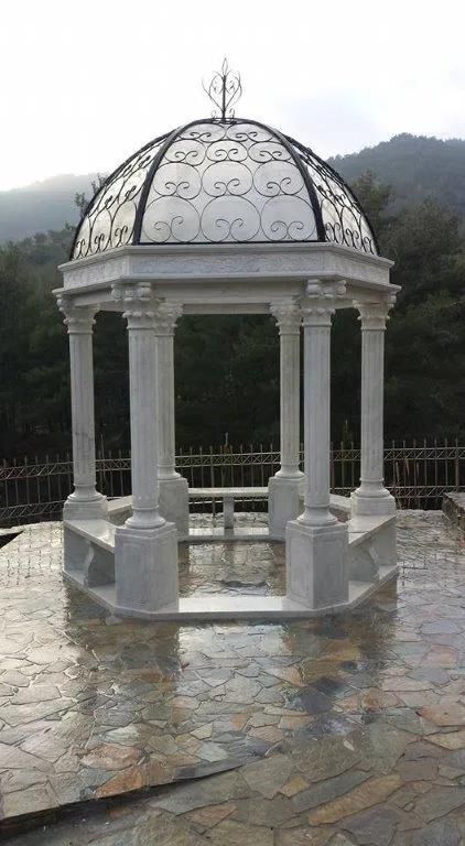 Modern Natural Stone Marble Wedding Gazebo for Garden Outdoor for Sale