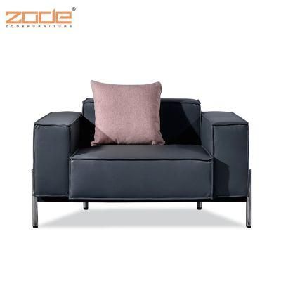 Zode Modern Home/Living Room/Office Furniture Cheap Three Seat Small Couch Sectional PU Leather Sofa Set