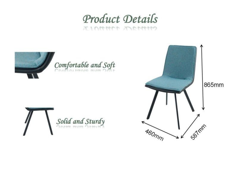 Modern Design Indoor Furniture Hotel Restaurant Banquet Metal Leg Dining Chair
