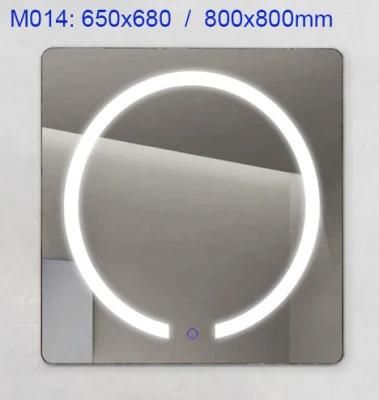 Decor Wall Mounted Touch Switch Bathroom Makeup Smart LED Mirror for Saudi Arabian Markets (M014)