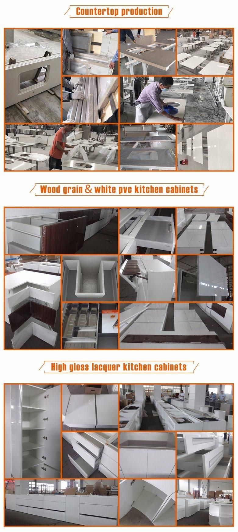 Nordic Design Practical Freestanding Modular White Lacquer Kitchen Cabinet