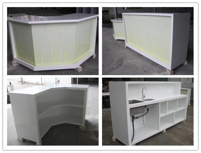 Tell World Custom Made Commercial Furniture Restaurant LED Bar Counter