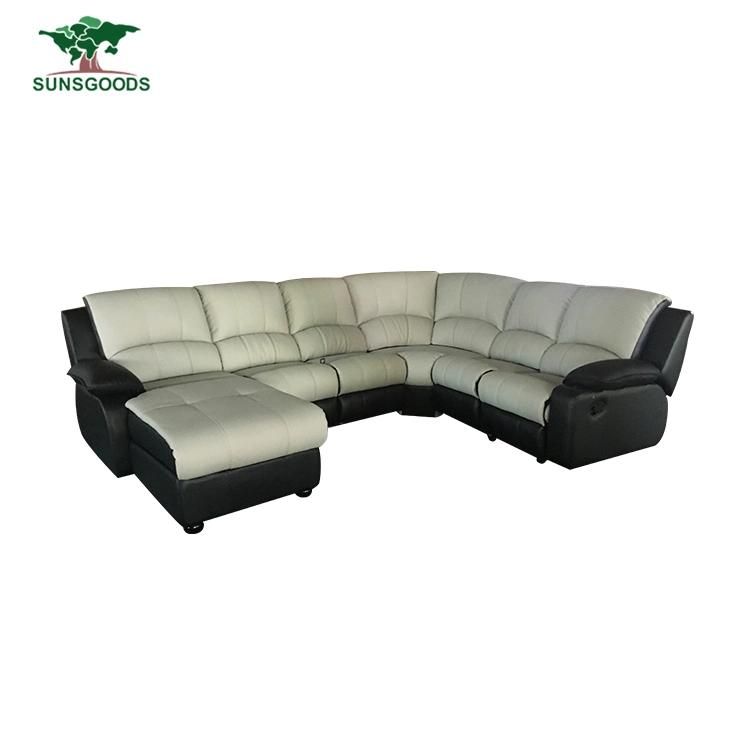 Modern Design Good Quality Living Room Home Theater Recliner Corner Sofa