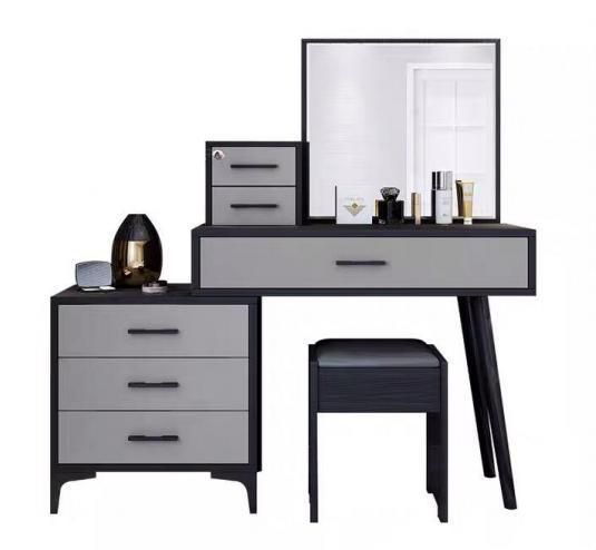 2021 New Style Dressing Table with Mirror and Stool for Bedroom Furniture