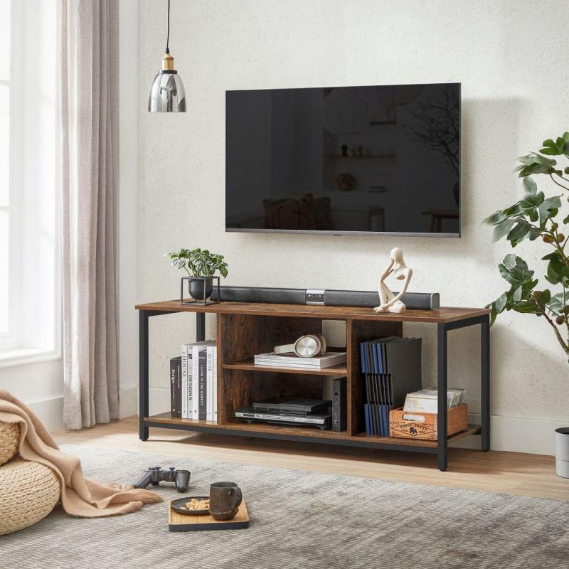 TV Stand for TV up to 50 Inch, TV Cabinet with Open Storage, TV Console Unit with Shelving, for Living Room, Entertainment Room