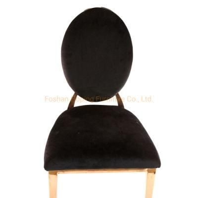 Foshan Haoying Factory Modern Rose Gold Stainless Steel Shopping Mall Watch Shop King Fabric Chair