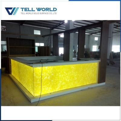Tw Commercial Acrylic Solid Surface Bar Counter