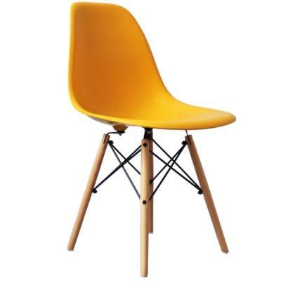 Hot Selling High Quality Modern Style Yellow Dining Chair Plastic Chair Outdoor Chair