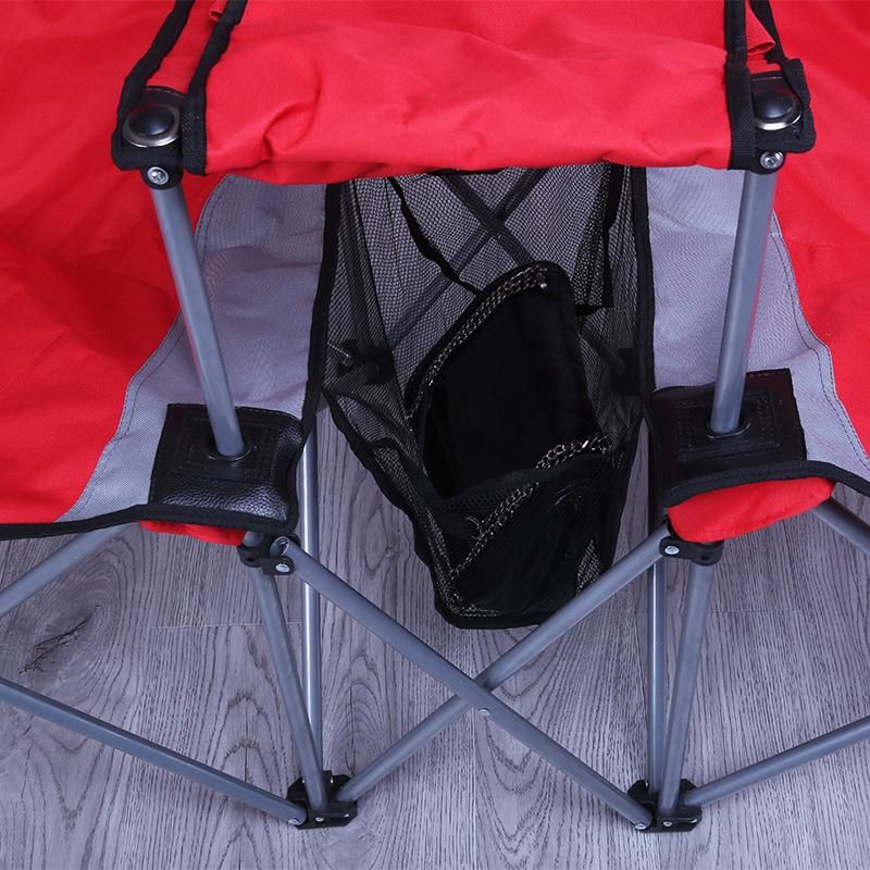 Double Steel Folding Camping Chair with Armrest