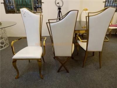 Classy King Throne Chair Modern Outdoor Metal Hotel Restaurant Wedding Banquet Dining Furniture Chair