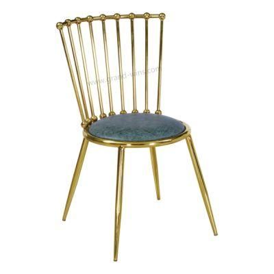 Leisure Modern Dining Chair Creative Living Room Metal Makeup Chair