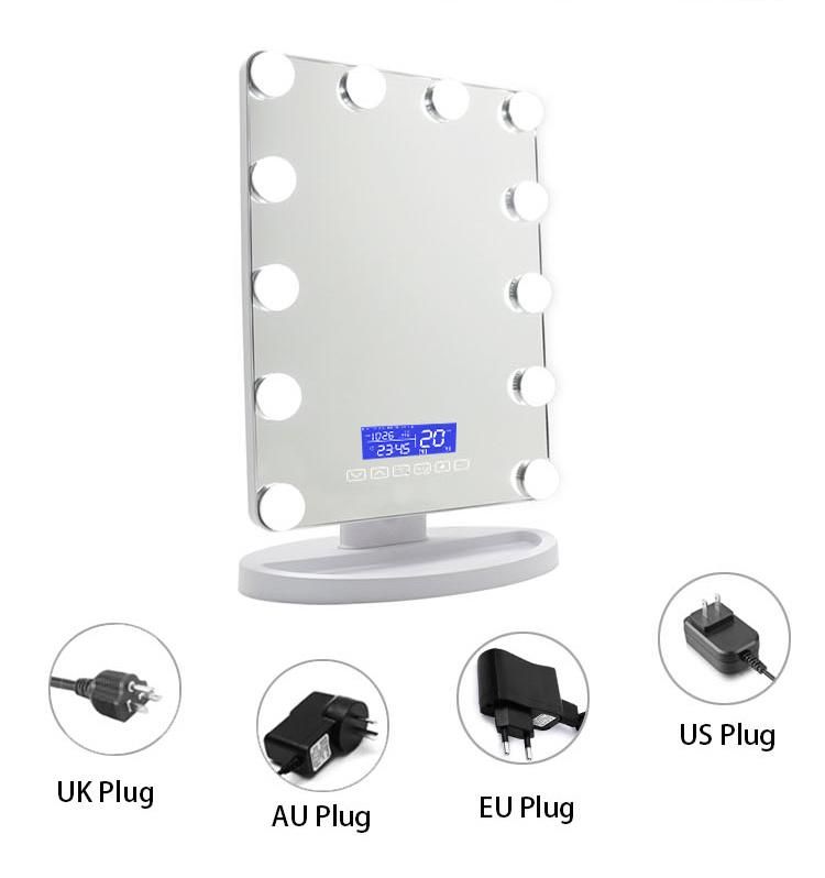 Amazon 12 LED Bulbs Bluetooth Hollywood Makeup Mirror Beauty Lighting