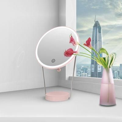 Special Design USB Rechargeable Desktop LED Makeup Mirror with Touch Sensor