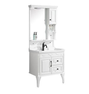 Modern Stainless Steel Bathroom Wall Mounted Vanity Cabinet China Supplier with Faucet