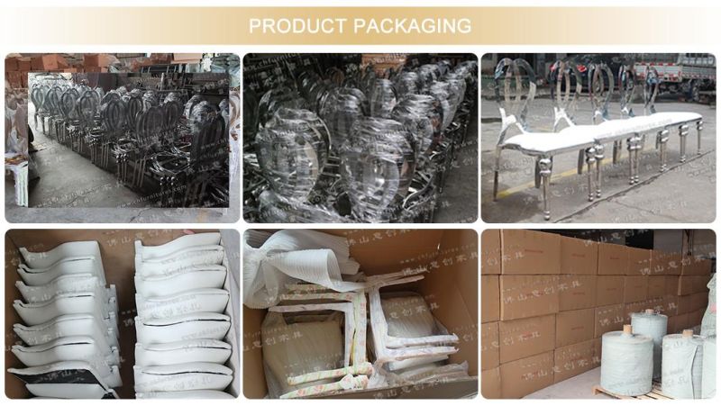 Wholesale Stacking Silver Gold Hotel Banquet Wedding Rental Infiniti Dior Stainless Steel Party Chair for Event and Restaurnt with White Leather