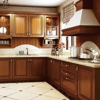 China Wooden Grain Melamine Free Designs Modern Complete Kitchen Cabinets