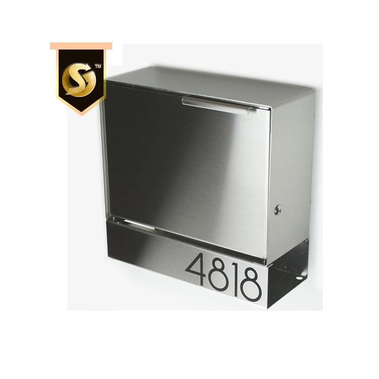 Modern Apartment Mailbox Stainless Steel Parcel Letterbox Letter Boxes Mailbox