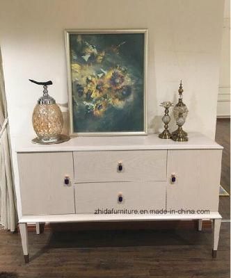 New Classical White Lacquer Cabinet