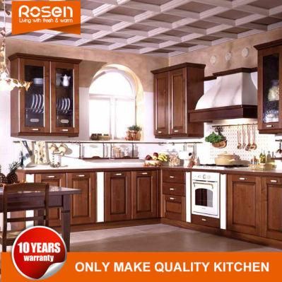 Antique Design High End Modular Solid Wood Kitchen Cabinet Chinese Furniture