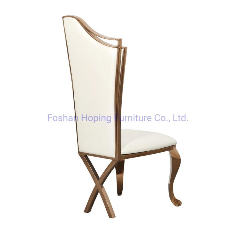 Classy King Throne Chair Modern Outdoor Metal Hotel Restaurant Wedding Banquet Dining Furniture Chair