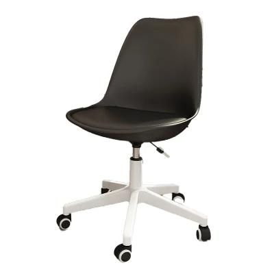 Home Office Furniture Plastic Adjustable Bar Stool PU Sponge Cushion Chair with Wheels