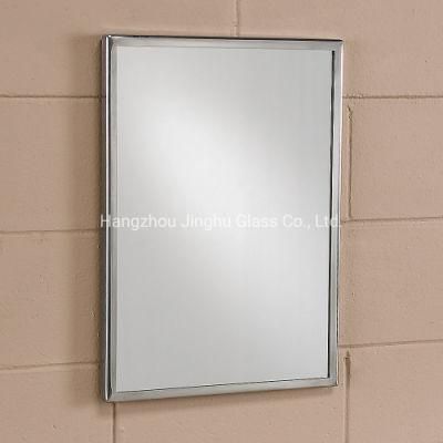 Home Decoration Bathroom Framed Stainless Steel Wall Mirror