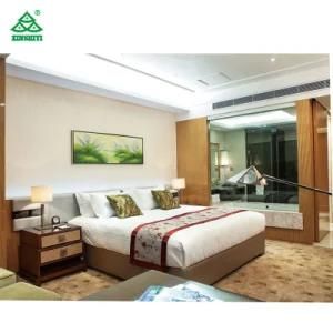 Luxury Design Ash Wood Veneer Customerized Bedroom Furniture Set