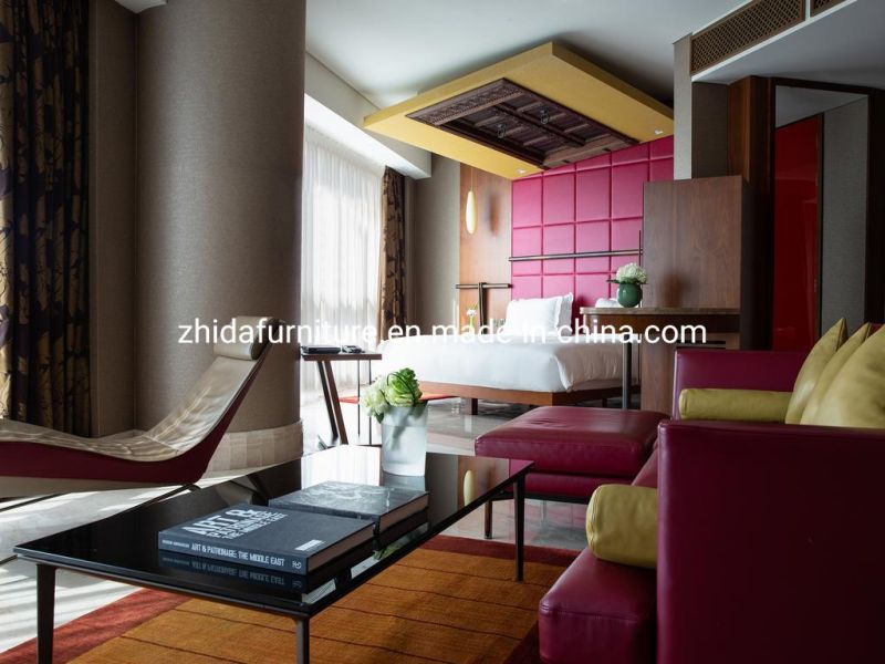 Villa Design Large King Size Bed for Hotel Bedroom Furniture