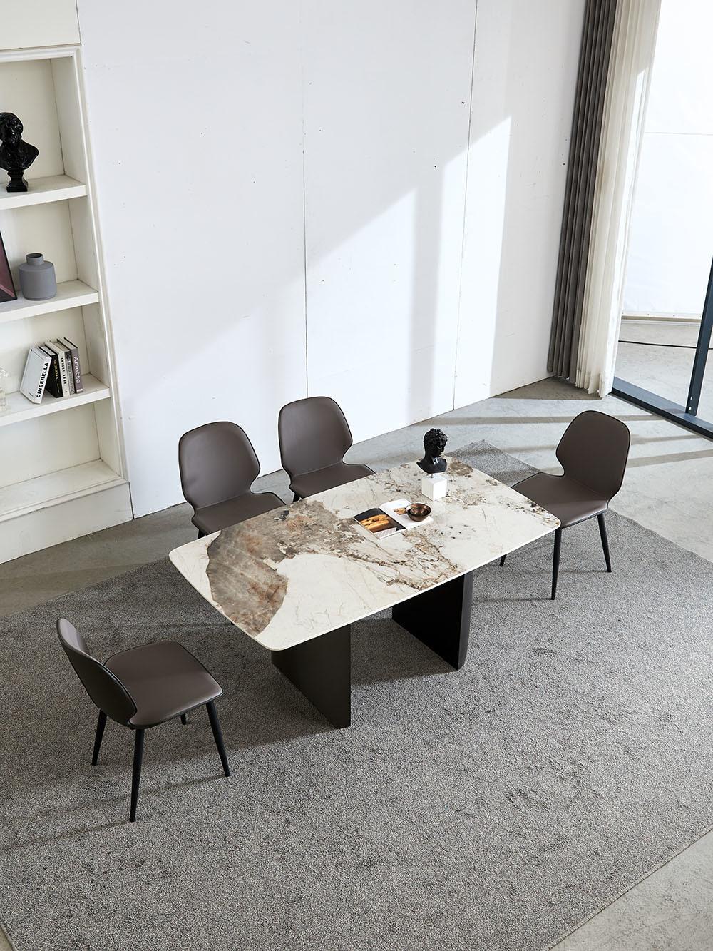 Office Furniture Pandora Dining Table Rock Plate Top