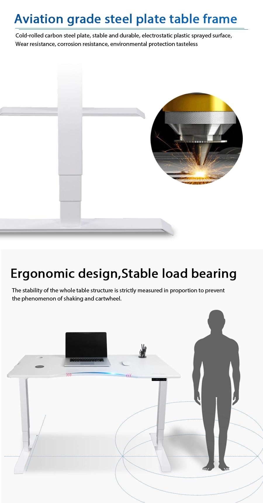 National Certified Reusable 311lbs Motorized 3 Stage Adjust Desk