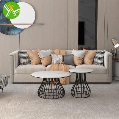 Yuhai Modern Side Table Nordic Style Side Table Coffee Sofa Furniture Metal End Tea Bedside Table for Living Room