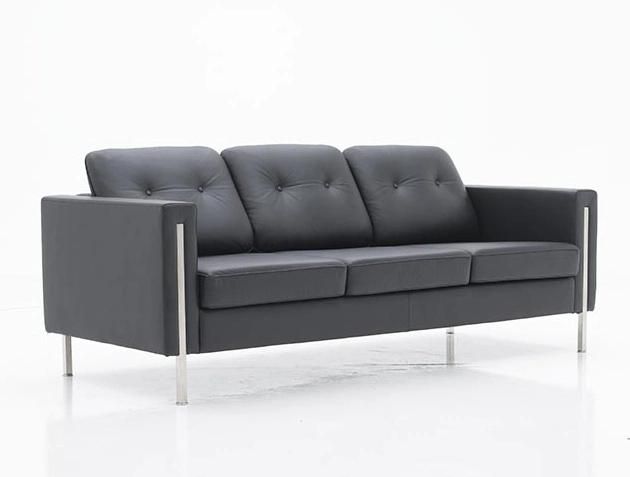 Minimalist Simple Synthetic Leather 1 Seat 2 Seat Office Sofa