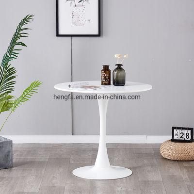 Modern Hotel Home Furniture Iron Frame Marble Coffee Bar Table