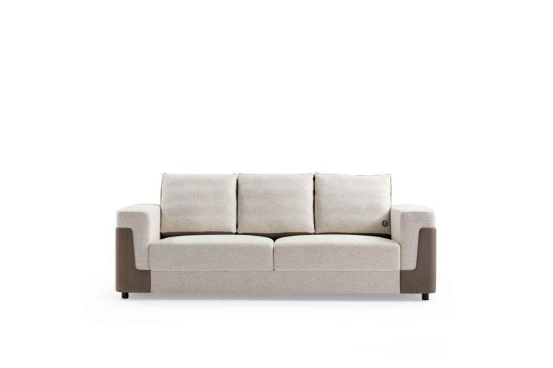 Italian Modern High Quality Solid Wood Full Fabric Cover Living Room Sofa Ls032