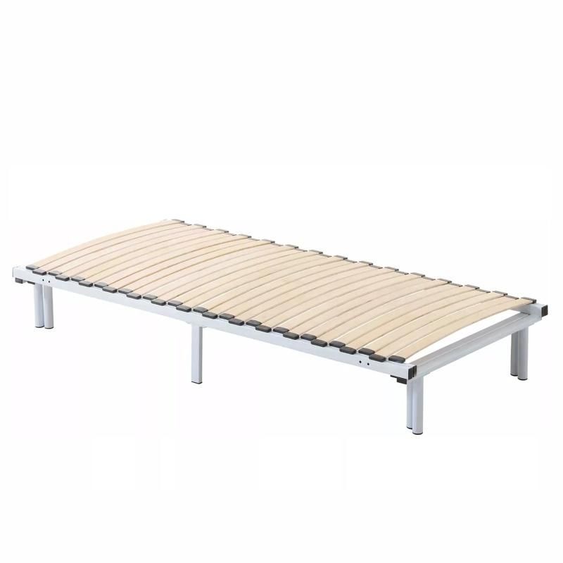 2021 Hot Selling Simple Knockdow Metal and Slat Bed Frame