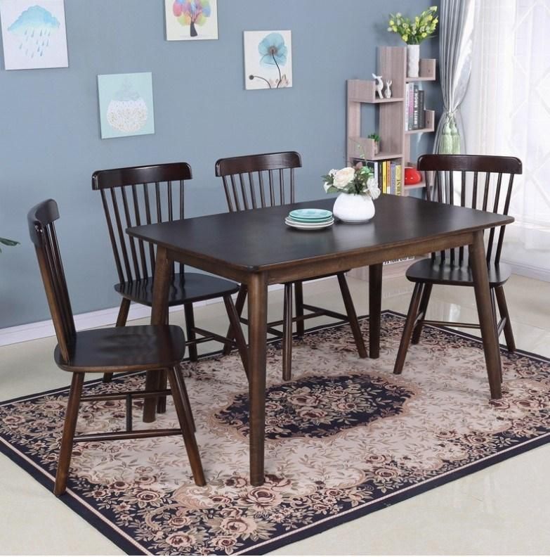 Modern Solid High Back Simple Antique Design Windsor Dining Chair for Cafe Restaurant