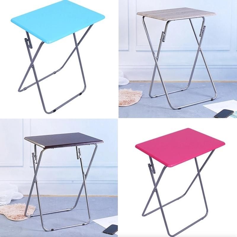 Folding Stable Dinner Table Easy to Storage Fully Assembled TV Snack Coffee End Table Ideal Table for Eating for Living Room