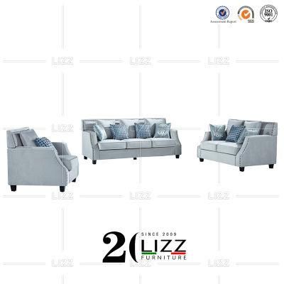 Modern Furniture Set Velvet /Linen Fabric Leisure Sofa for Home