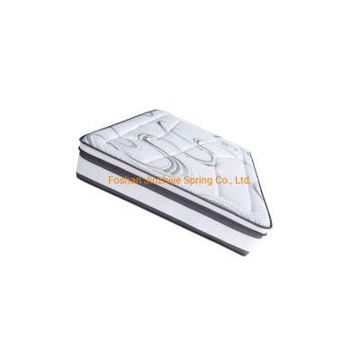 Modern-Bedroom-Furniture-Bed-Mattress Twin-Double-Single-King-Calking Size Knitted Fabric-Natural Latex Spring Mattress with-5-Zone.