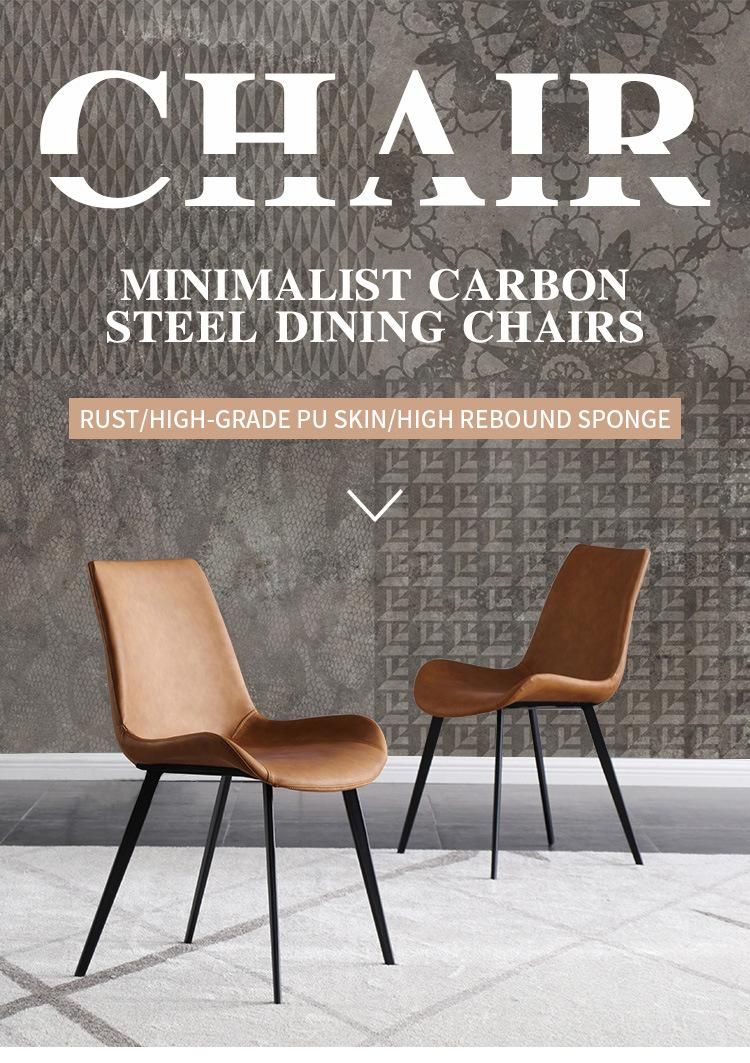 Hot Sale Cheap Price Office Furniture Metal Leather Dining Chairs
