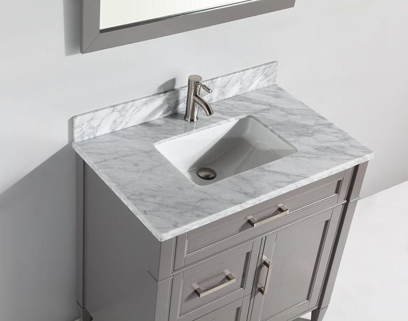 High Quality China Factory Wholesale Plywood Bathroom Vanity with Ceramic Sink