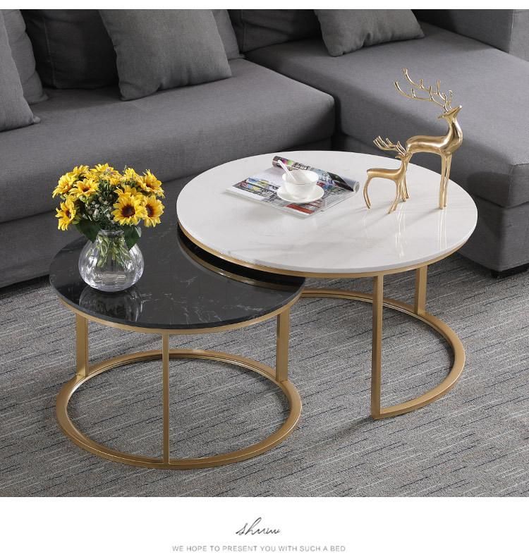 Hotel Furniture Gold Legs Coffee Table