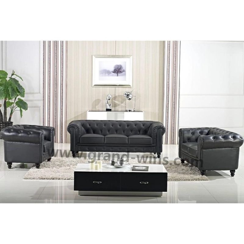 Home Furniture Living Room Modern Chesterfield Sofa Leisure Couch Set Hotel Bedroom