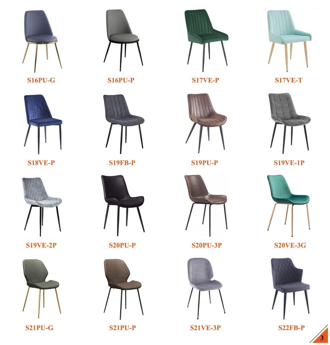 Banquet Restaurant Furniture Wholesale Modern Wooden Like Metal Velvet Fabric Upholstered Hotel Dining Chair