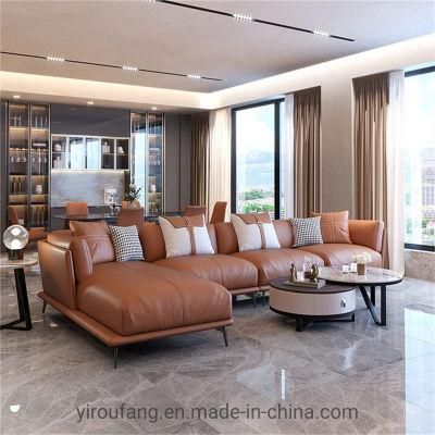 Wholesale Foshan Cheap Price Family Modern Design Leather Sectional Sofa Sets Furniture