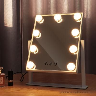 Desktop LED Bulb Makeup Lighted Hollywood Vanity Mirror