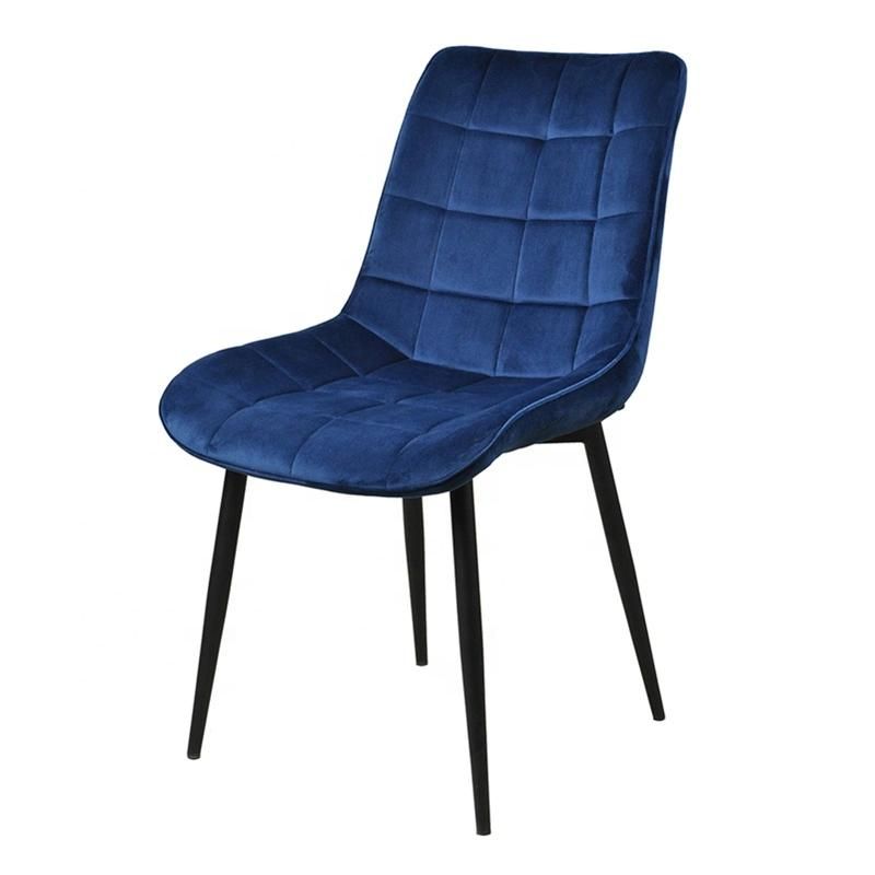 High-Grade Restaurant Kitchen Hotel Reception Soft Velvet Fabric Dining Chair